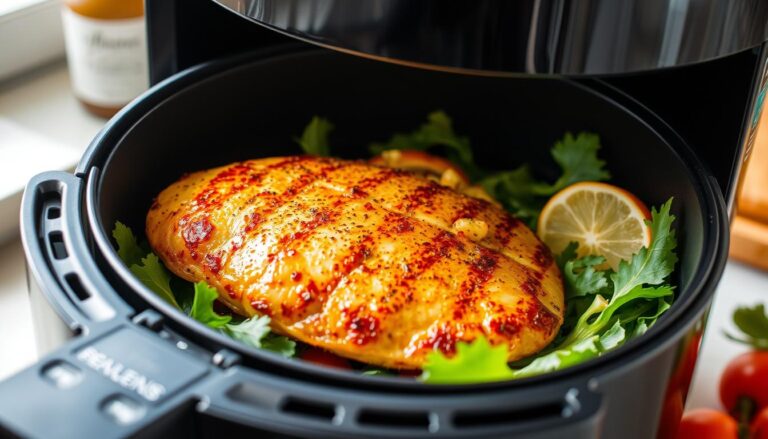 how long to cook thin chicken breast in air fryer