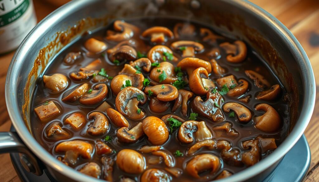 mushroom-onion sauce